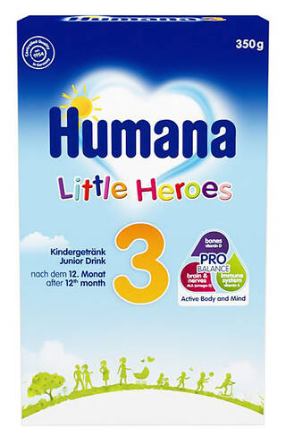 Humana 3 Молочна суміш з пребіотиками від 10 місяців 350 г 1 коробка