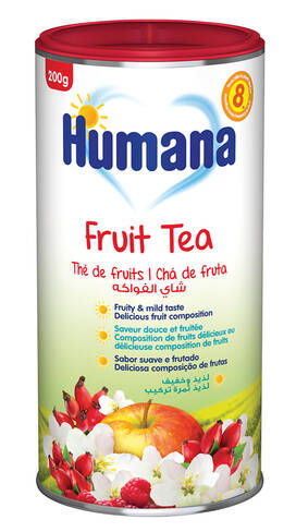 Humana Чай фруктовий від 8 місяців 200 г 1 банка