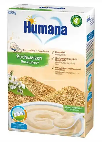Humana Каша безмолочна гречана від 6 місяців 200 г 1 коробка