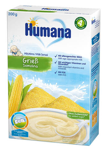 Humana Каша молочна кукурудзяна з 6 місяців 200 г 1 коробка