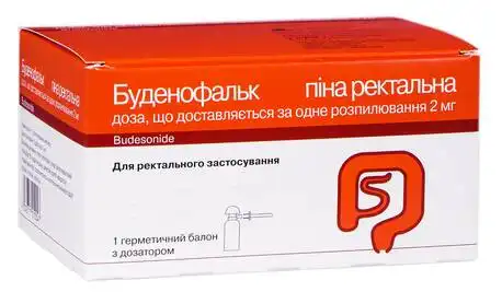 Буденофальк піна ректальна 2 мг/дозу 14 доз 1 балон