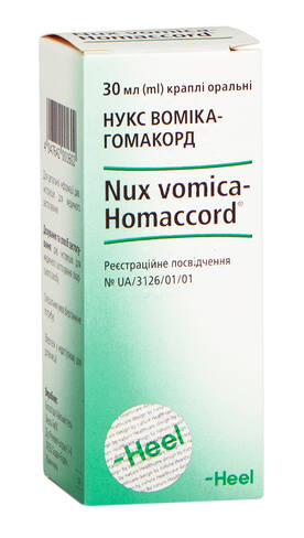 Нукс Воміка-Гомакорд краплі оральні 30 мл 1 флакон