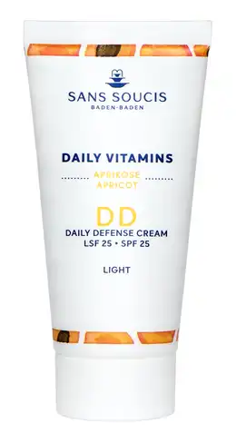 Sans Soucis Daily Vitamins DD Крем захисний світлий Абрикос SPF25 30 мл 1 туба