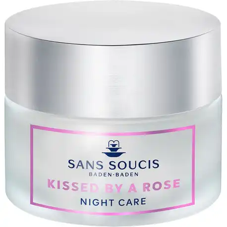 Sans Soucis Kissed By a Rose Засіб для обличчя нічний зі стовбуровими клітинами троянди 50 мл 1 банка