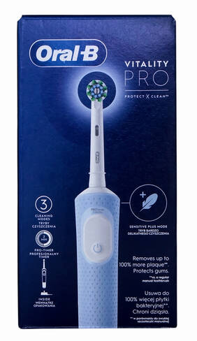 Oral-B Vitality Protect x Сlean Зубна щітка електрична голуба 1 шт