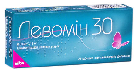 Левомін 30 таблетки 0,03 мг/0,15 мг 21 шт loading=