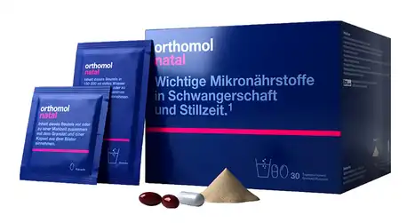 Orthomol Natal NEW3 комплекс для мами та малюка капсули 30 днів гранули+капсули 1 комплект