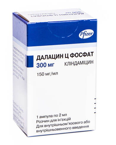 Далацин Ц фосфат розчин для ін'єкцій 150 мг/мл 2 мл 1 ампула