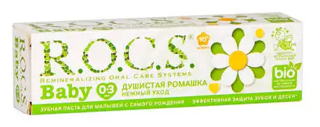R.O.C.S. Baby Зубна паста Ніжний догляд для малят ромашка 45 г 1 туба
