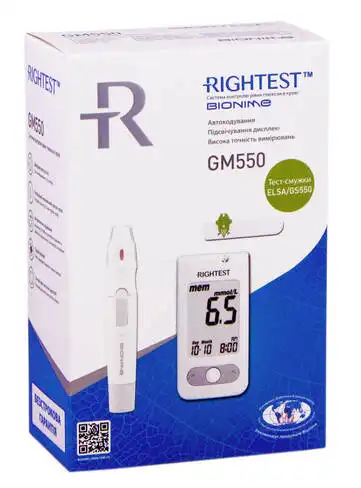 Bionime Rightest GM 550 Глюкометр 1 шт