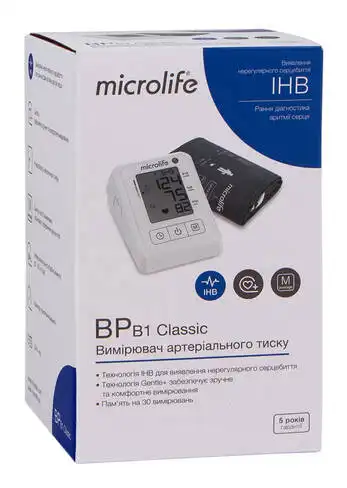 Microlife BP B1 Classic Тонометр автоматичний електронний 1 шт