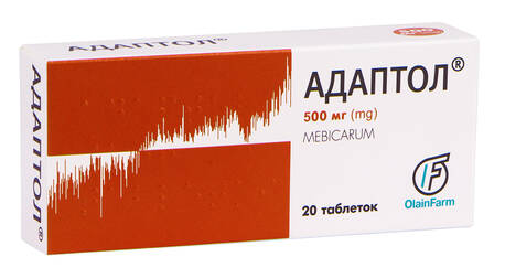 Адаптол таблетки 500 мг 20 шт