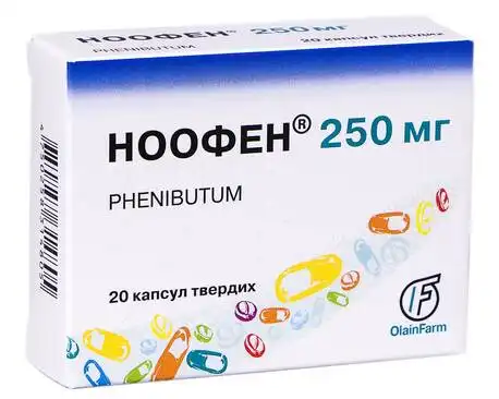 Ноофен капсули 250 мг 20 шт