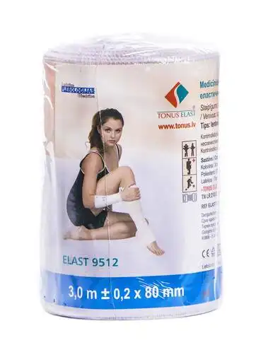 Tonus Elast 9512 Бинт еластичний 3 м x 80 мм 1 шт