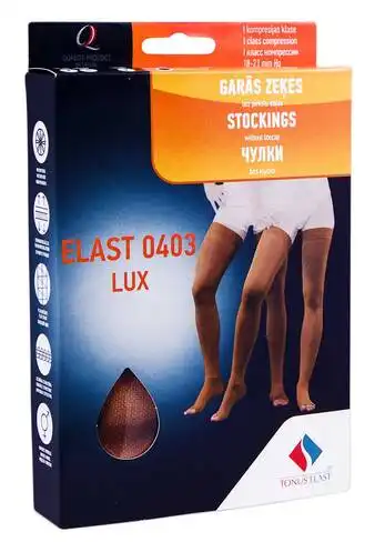 Tonus Elast 0403 Lux Панчохи еластичні без миска компресія 1 розмір 2 ріст 1 карамель 1 пара