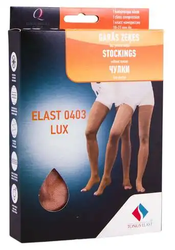 Tonus Elast 0403 Lux Панчохи еластичні без миска компресія 1 розмір 3 ріст 2 карамель 1 шт