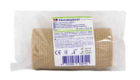 Nordeplast Нордік Коезив Бинт медичний самофіксуючий 10 см х 4,5 м 1 шт