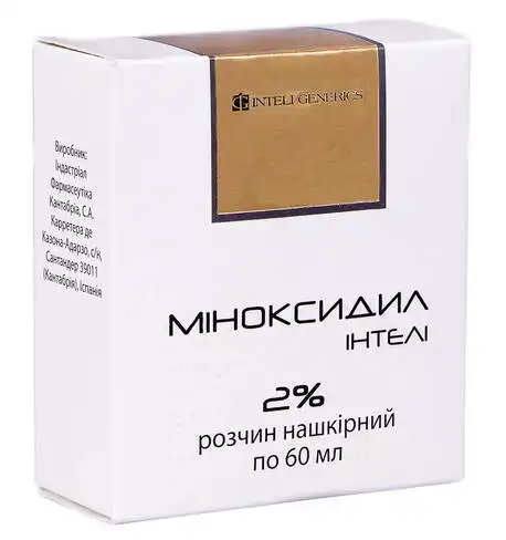 Міноксидил Інтелі розчин нашкірний 2 % 60 мл 1 флакон