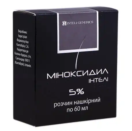 Міноксидил Інтелі розчин нашкірний 5 % 60 мл 1 флакон