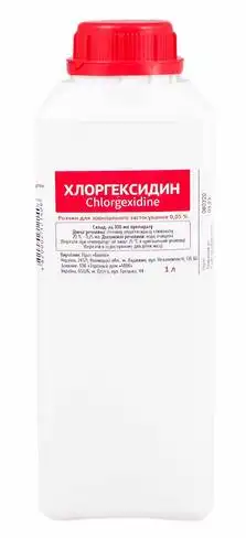 Хлоргексидин розчин зовнішній 0,05 % 1 л 1 флакон