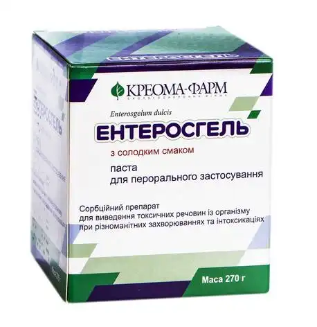 Ентеросгель з солодким смаком паста для орального застосування 270 г 1 банка