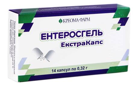 Ентеросгель Екстракапс капсули 0,32 г 14 шт