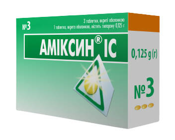 Аміксин IC таблетки 0,125 г 3 шт
