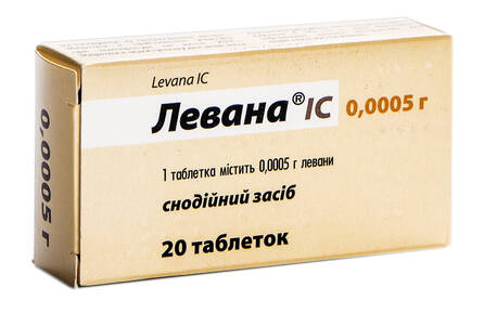 Левана IC таблетки 0,5 мг 20 шт