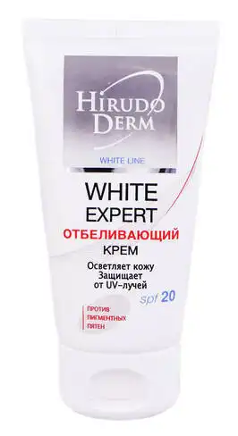 Hirudo Derm White Line White Expert Крем відбілюючий та захисний SPF 20 50 мл 1 туба