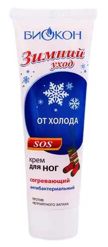 Біокон Зимовий догляд Крем зігріваючий для ніг 90 мл 1 туба