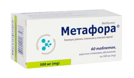 Метафора таблетки 500 мг 60 шт