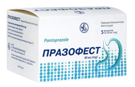 Празофест порошок для ін'єкцій 40 мг 5 флаконів