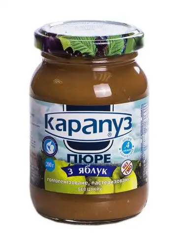 Карапуз Пюре з яблук від 4 місяців 200 г 1 банка