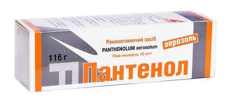 Пантенол аерозоль піна нашкірна 50 мг/г 116 г 1 балон