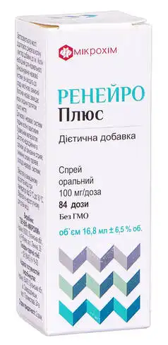 Ренейро Плюс спрей оральний 100 мг/дозу 84 дози 1 флакон