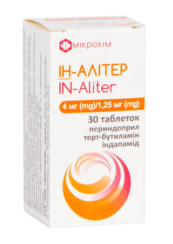 Ін-Алітер таблетки 4 мг/1,25 мг 30 шт