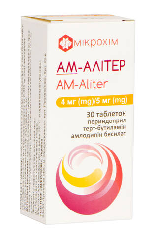 Ам-Алітер таблетки 4 мг/5 мг  30 шт loading=