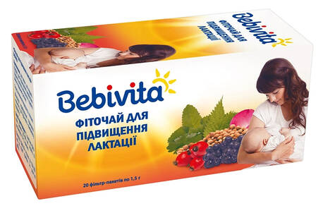 Bebivita Фіточай для підвищення лактації 1,5 г 20 фільтр-пакетів