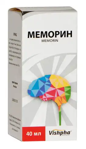 Меморин краплі оральні 40 мг/мл 40 мл 1 флакон