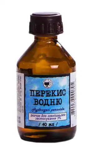Перекис водню розчин зовнішній 3 % 40 мл 1 флакон