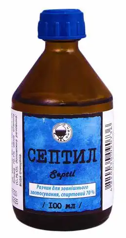 Септил розчин спиртовий 70 % 100 мл 1 флакон