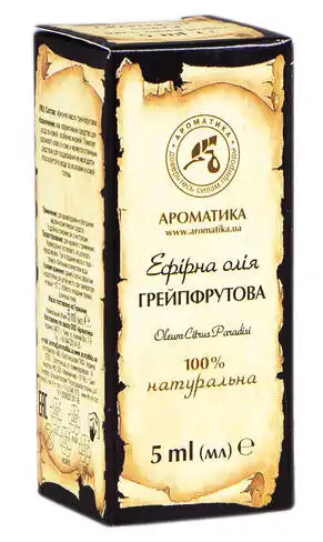 Ароматика Олія ефірна грейпфрутова 5 мл 1 флакон