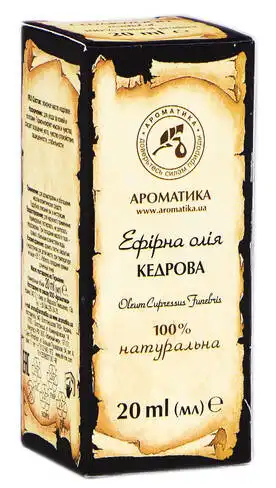 Ароматика Олія ефірна кедрова 20 мл 1 флакон