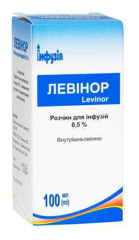 Левінор розчин для інфузій 0,5 % 100 мл 1 флакон
