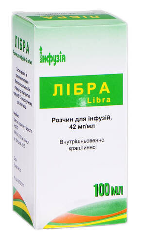 Лібра розчин для інфузій 42 мг/мл 100 мл 1 пляшка