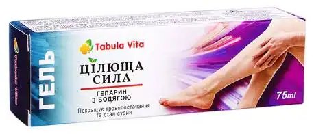 Tabula Vita Цілюща сила Гепарин з бодягою гель 75 мл 1 туба
