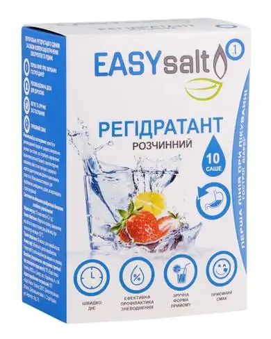 Регідратант розчинний EASY salt порошок для орального розчину 10 саше