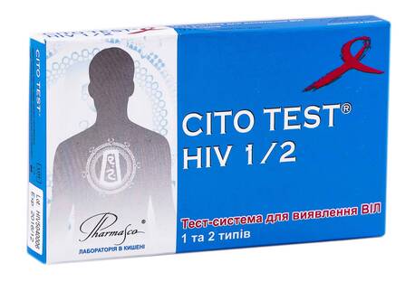 Pharmasco Cito Test Тест-система для виявлення ВІЛ 1 та 2 типів 1 шт