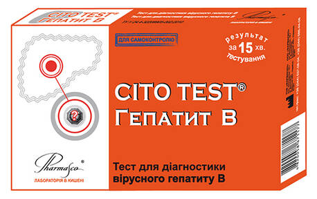 Pharmasco Cito Test Тест-система для виявлення HBsAg вірусу гепатиту B 1 шт