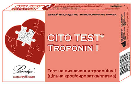 Pharmasco Cito Test Тест на визначення тропоніну І 1 шт